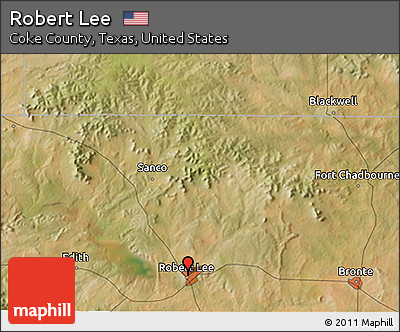 Satellite 3D Map of Robert Lee