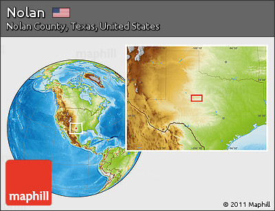 Physical Location Map of Nolan