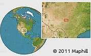 Satellite Location Map of the area around 32° 8' 5" N, 100° 13' 29" W