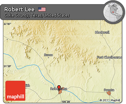 Physical Map of Robert Lee