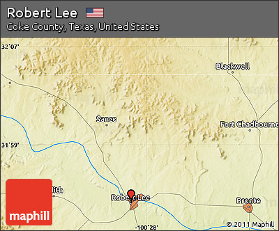 Physical Map of Robert Lee
