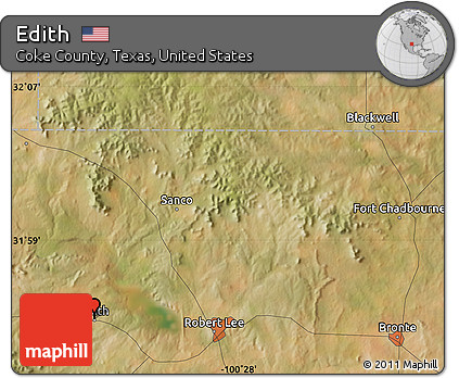 Satellite Map of Edith