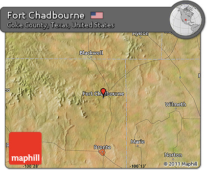 Satellite Map of Fort Chadbourne