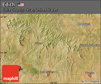 Satellite Map of Edith