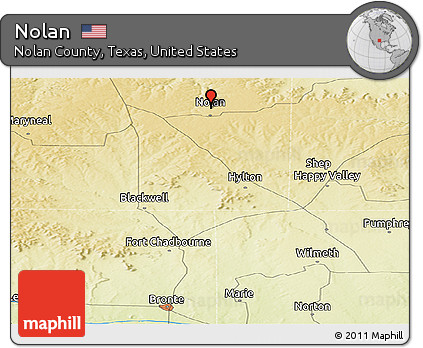 Physical Panoramic Map of Nolan