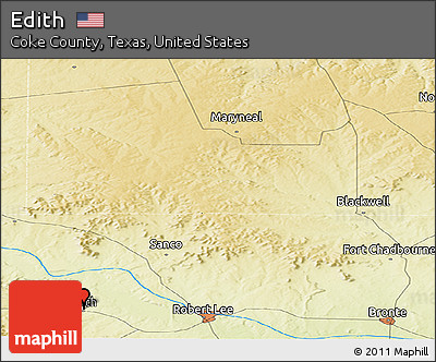 Physical Panoramic Map of Edith