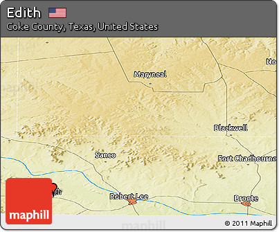 Physical Panoramic Map of Edith