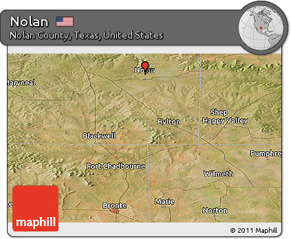 Satellite Panoramic Map of Nolan