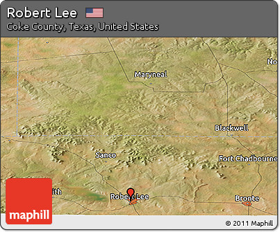 Satellite Panoramic Map of Robert Lee