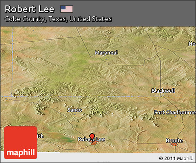 Satellite Panoramic Map of Robert Lee