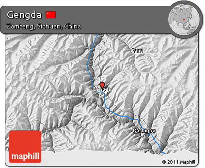 Physical 3D Map of Gengda