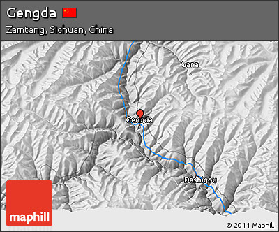 Physical 3D Map of Gengda