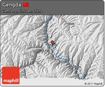 Physical 3D Map of Gengda