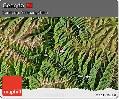 Satellite 3D Map of Gengda