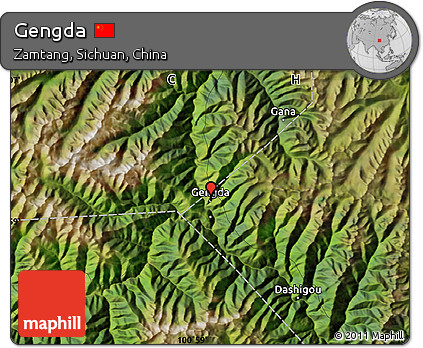 Satellite Map of Gengda