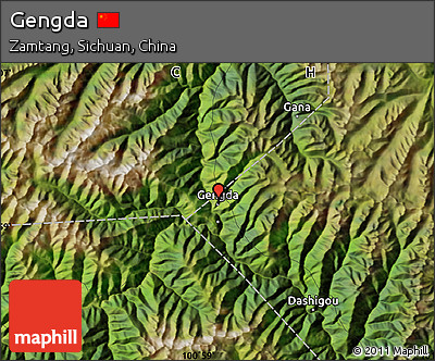 Satellite Map of Gengda