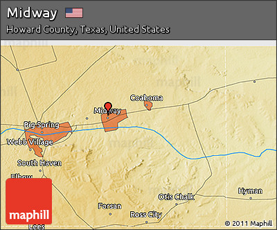Physical 3D Map of Midway