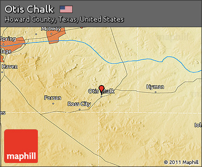 Physical 3D Map of Otis Chalk