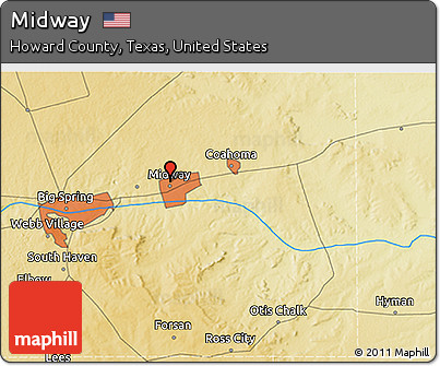 Physical 3D Map of Midway