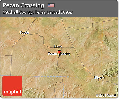 Satellite 3D Map of Pecan Crossing