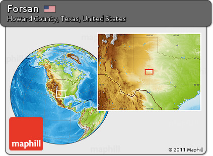 Physical Location Map of Forsan
