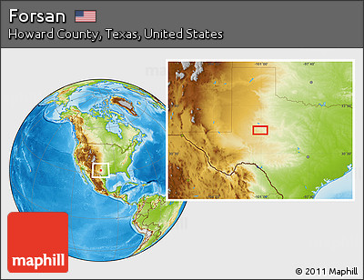 Physical Location Map of Forsan