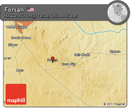 Physical Map of Forsan