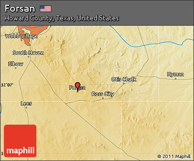 Physical Map of Forsan