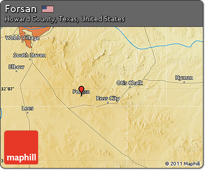 Physical Map of Forsan