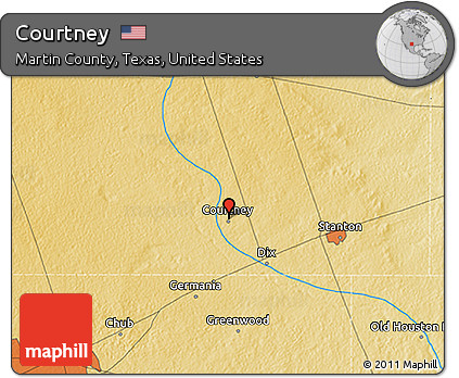 Physical 3D Map of Courtney