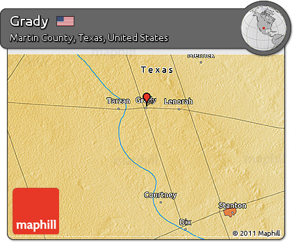 Physical 3D Map of Grady