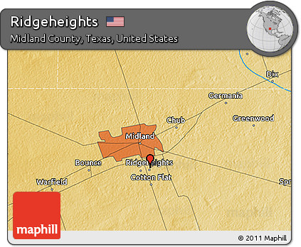 Physical 3D Map of Ridgeheights