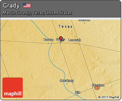 Physical 3D Map of Grady