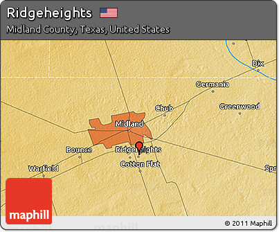 Physical 3D Map of Ridgeheights
