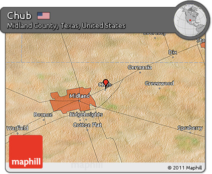 Satellite 3D Map of Chub