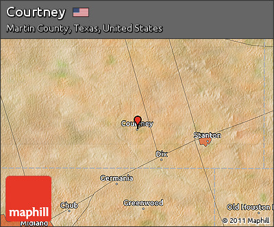Satellite Map of Courtney