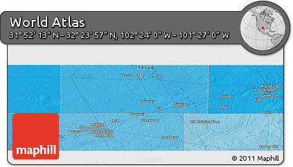 Political Panoramic Map of the Area around 32° 8' 5" N, 101° 55' 30" W