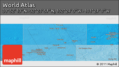 Political Panoramic Map of the Area around 32° 8' 5" N, 101° 55' 30" W