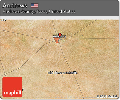 Satellite 3D Map of Andrews