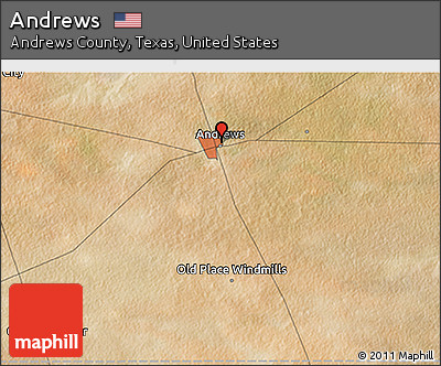 Satellite 3D Map of Andrews