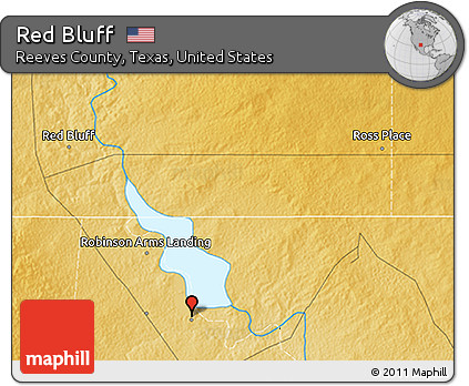 Physical 3D Map of Red Bluff