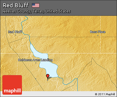 Physical 3D Map of Red Bluff