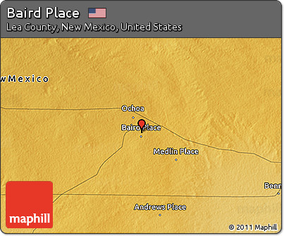 Physical 3D Map of Baird Place