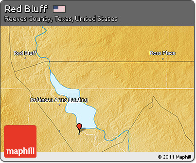 Physical 3D Map of Red Bluff