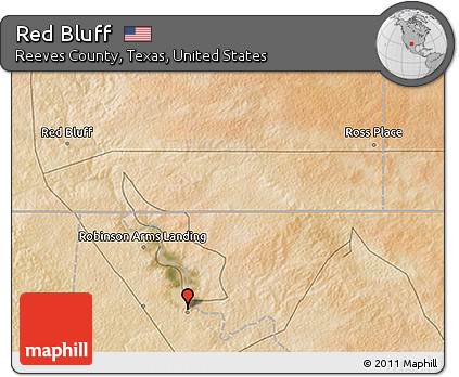 Satellite 3D Map of Red Bluff