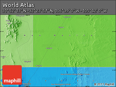 Political Map of the Area around 32° 8' 5" N, 106° 10' 30" W