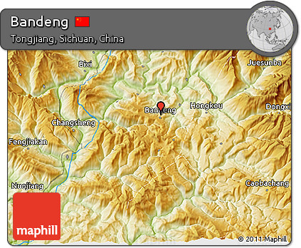 Physical 3D Map of Bandeng