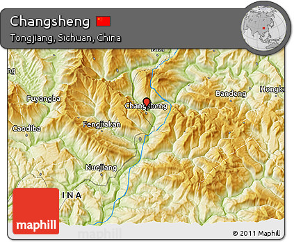 Physical 3D Map of Changsheng