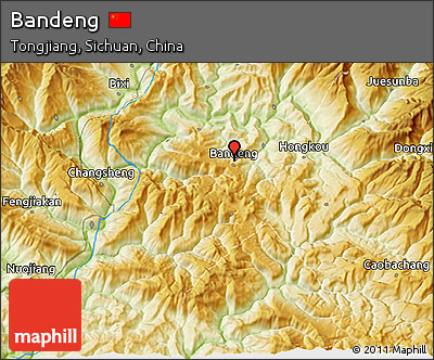 Physical 3D Map of Bandeng