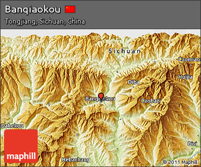 Physical 3D Map of Banqiaokou